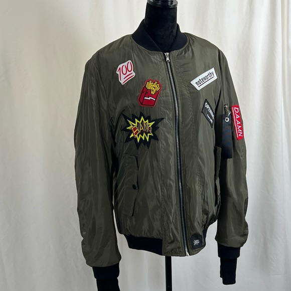 Sixth June Paris Mens Large Bomber Jacket Patches - Picture 2 of 8
